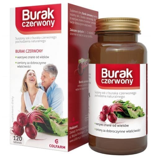 Colfarm Burak czerwony 120 tabletek