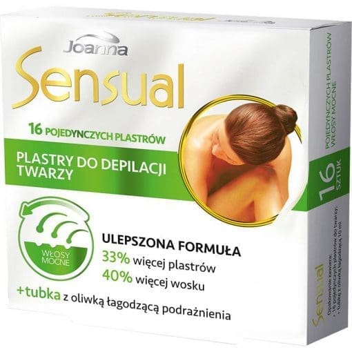 Joanna Sensual plastry do depilacji twarzy włosy mocne - 16sztuk