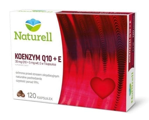 Naturell Koenzym Q10 30mg + witamina E 5mg 120 kapsułek