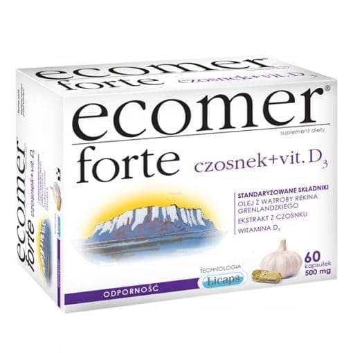 Ecomer Odporność Czosnek + Wit. D 60 kapsułek