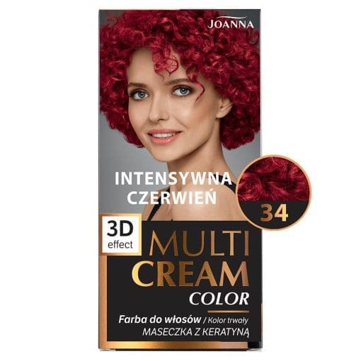 Joanna Multi Cream farba 34 - intensywna czerwień