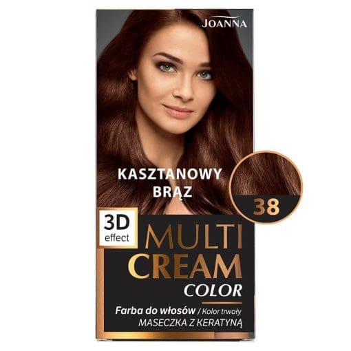 Joanna Multi Cream farba 38 - kasztanowy brąz