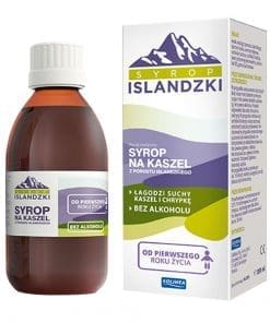 Syrop islandzki na kaszel od 1 roku bez alkoholu - 200ml