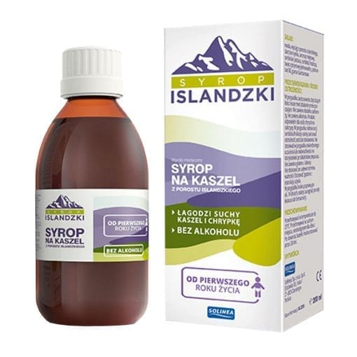 Syrop islandzki na kaszel od 1 roku bez alkoholu - 200ml