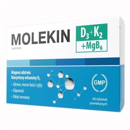 Molekin D3+K2+MGB6 - 60tabletek