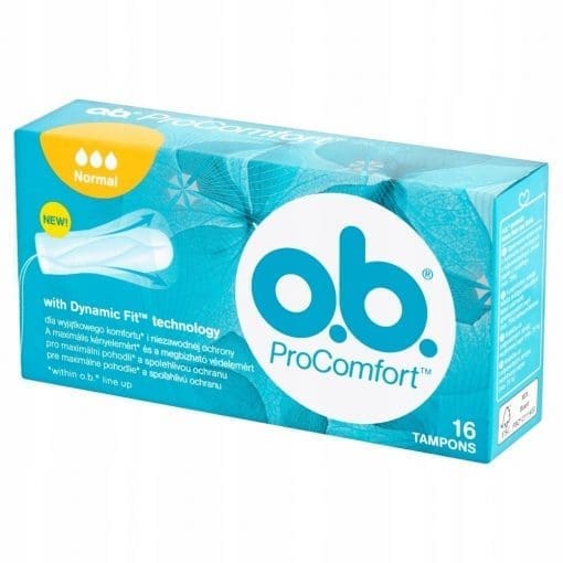 Tampony higieniczne OB ProComfort Normal Dynamic Fit - 16sztuk