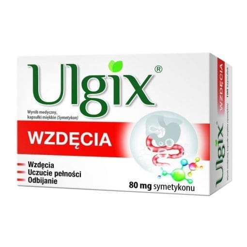 Ulgix Wzdęcia 80mg- 50kapsułek
