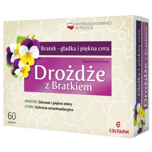 Drożdże z Bratkiem 60 tabletek