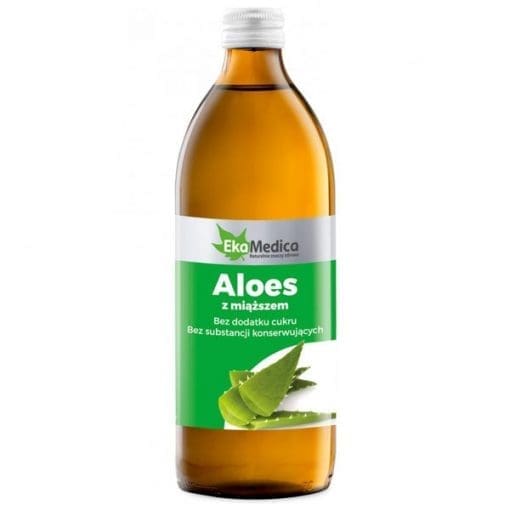 EkaMedica Aloes z miąższem sok pasteryzowany 1000 ml