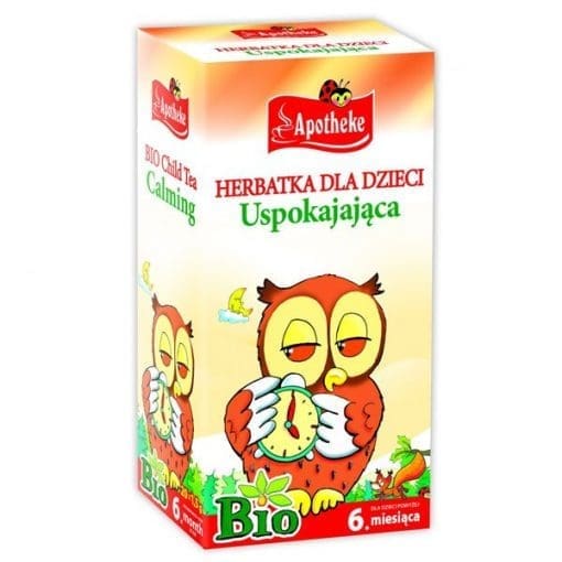 Apotheke Uspokajająca Bio, herbatka dla dzieci powyżej 6 miesiąca, 1,5 g x 20 saszetek