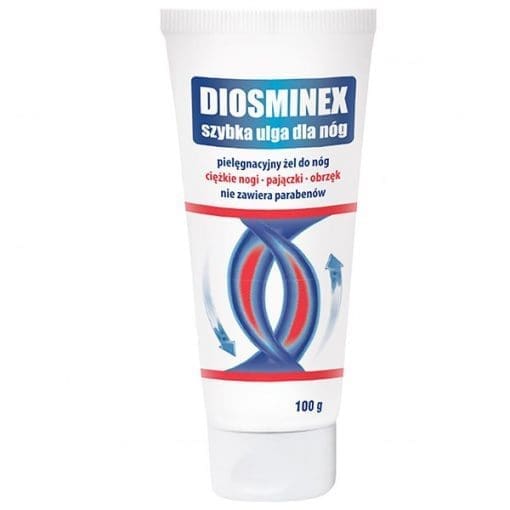 Diosminex szybka ulga dla nóg pielęgnacyjny żel do nóg 100 g