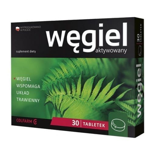 Węgiel aktywowany - 30tabletek
