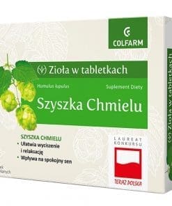 Szyszka Chmielu Zioła w tabletkach Colfarm - 30tabletek powlekanych