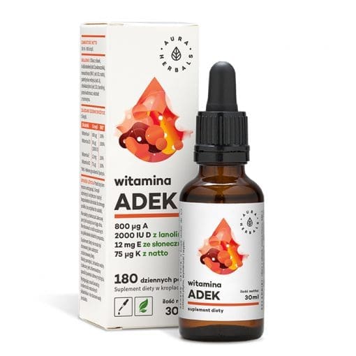 Witamina ADEK krople Aura Herbals - 30ml