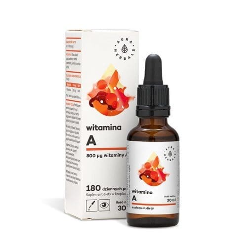 Aura Herbals Witamina A krople - 30ml