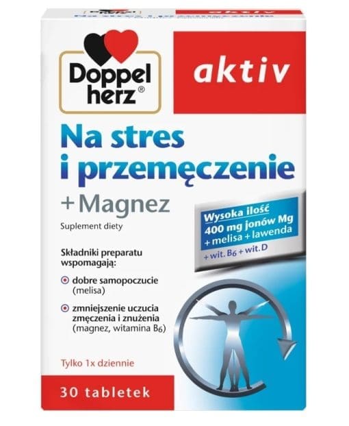 Doppelherz Aktiv Na stres i przemęczenie + magnez 30 tabletek