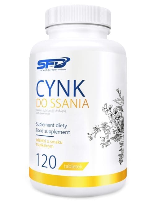 SFD Cynk do ssania o smaku tropikalnym 120 tabletek