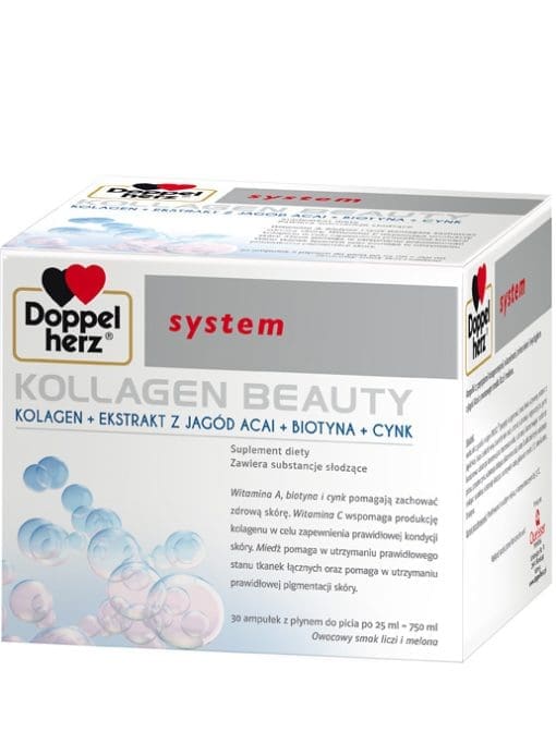 Doppelherz System Kollagen Beauty - 30ampułek po 25ml