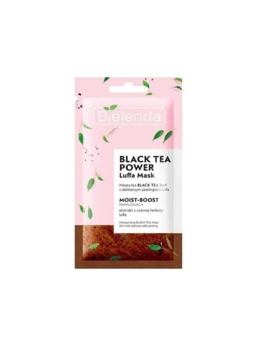 Bielenda Maseczki 2w1 LUFFA BLACK TEA 2w1 z peelingiem - 8g